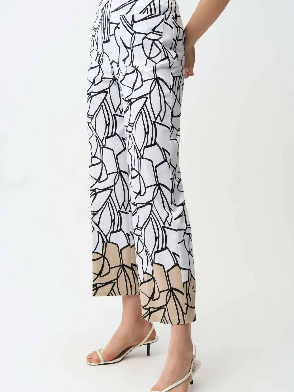 Joseph Ribkoff - Millennium Abstract Print Wide Leg Pull-on Pants