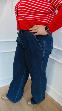 JUST BLACK DENIM Colbie Jeans in dark denim - women's jeans - detail view
