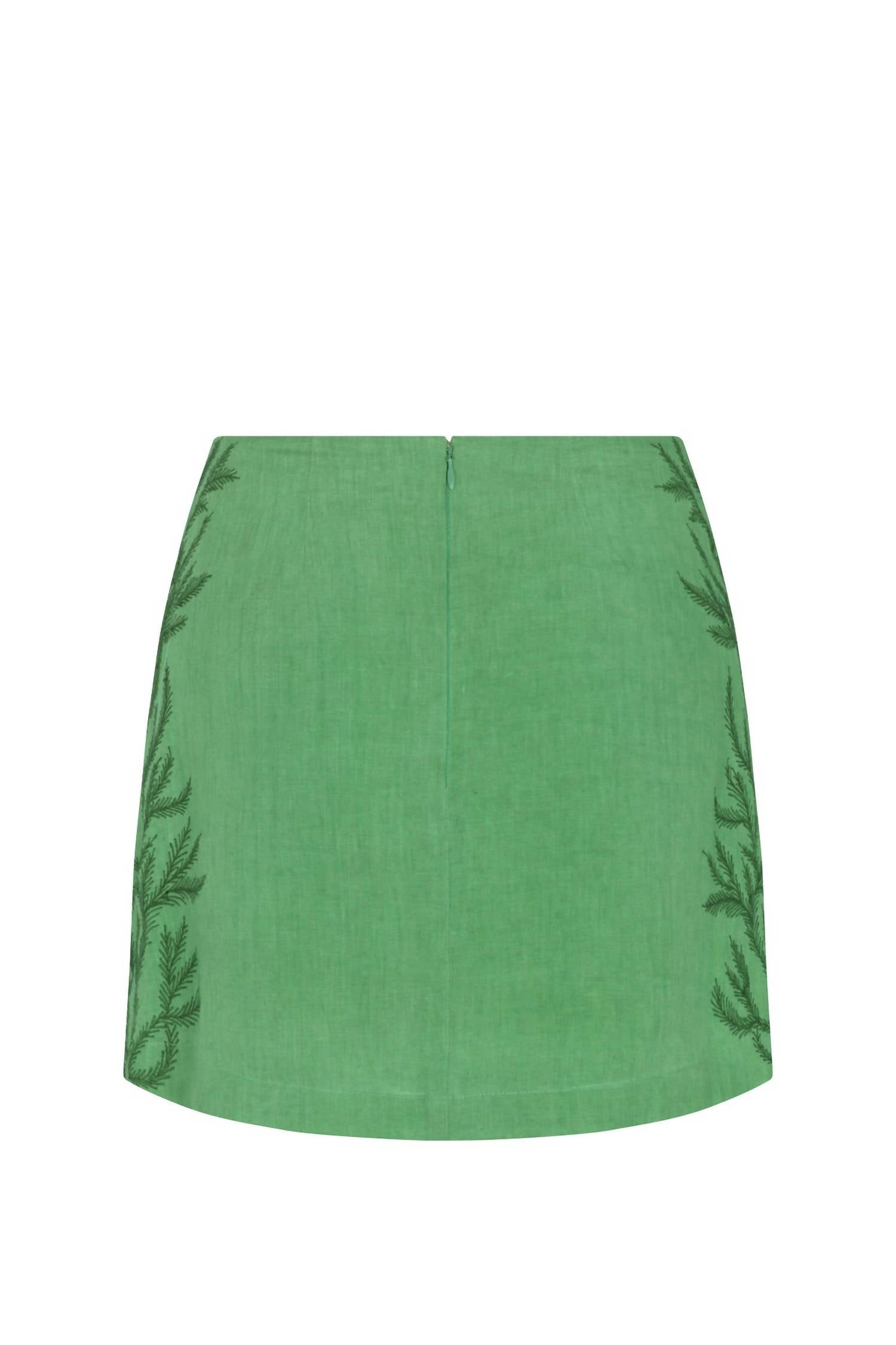 Carolina K - Embroidered Mini Skirt