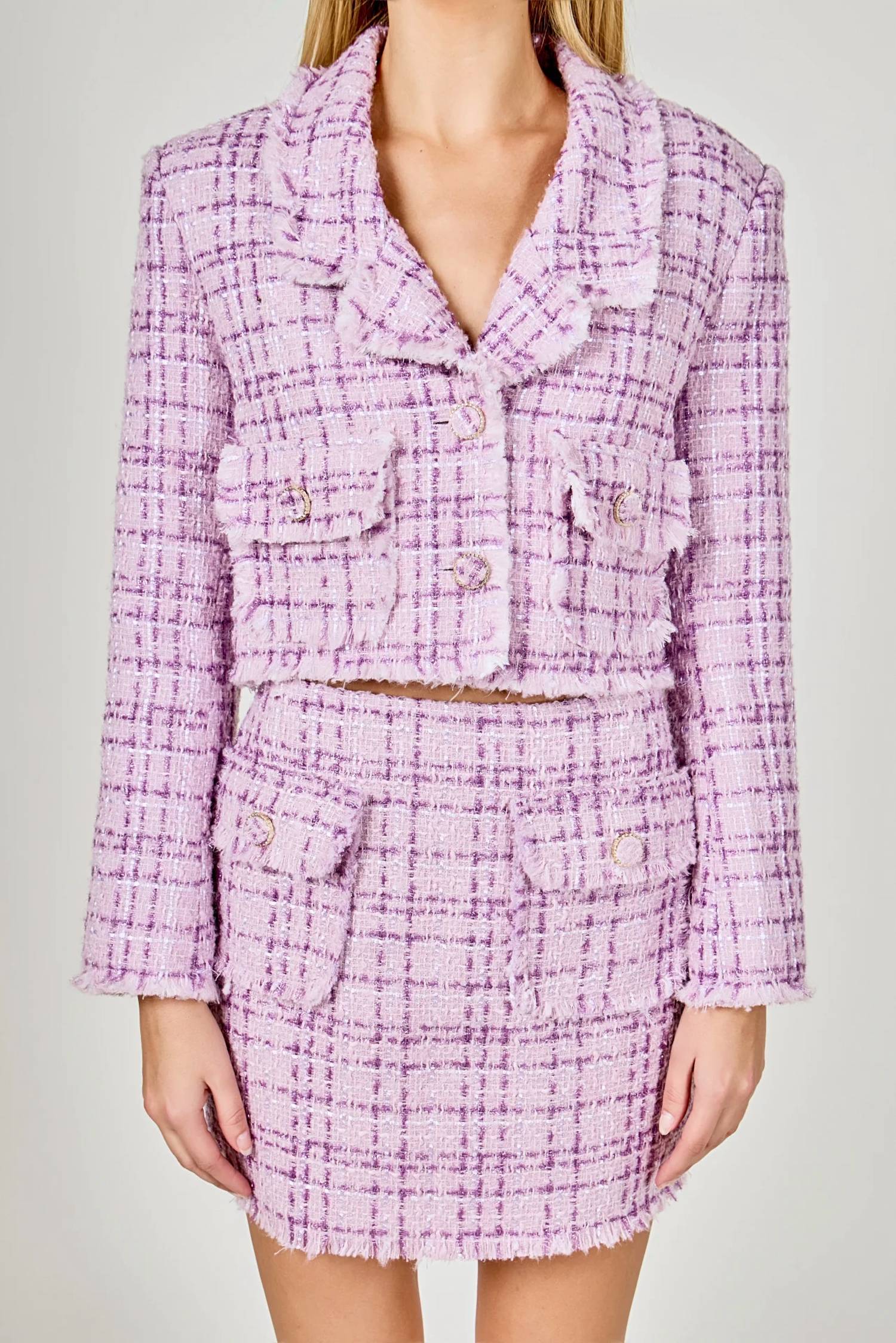 Endless Rose - Boucle Tweed Skirt