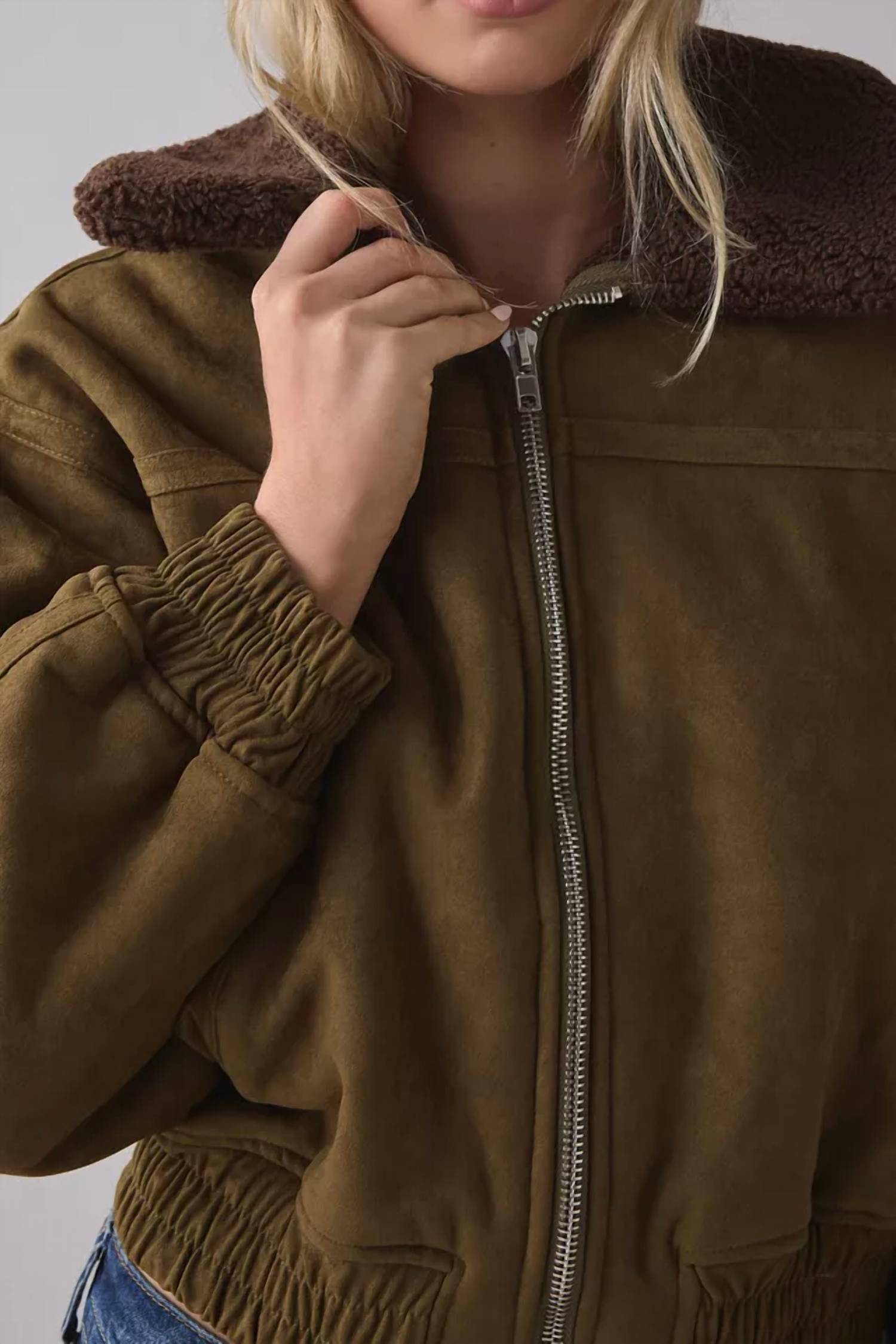 Moon River - Women's Teddy Lined Bomber Jacket