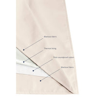 Moondream Soundproof Room Divider Curtain in eggshell - item - view 4