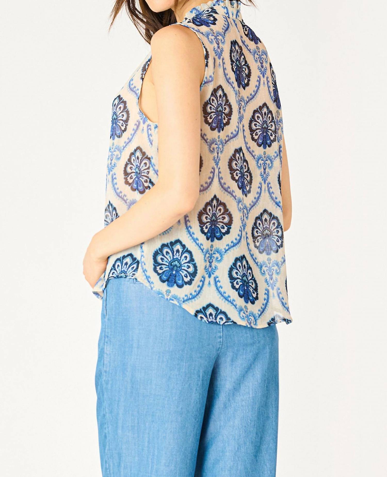 Dex Clothing - Medallion Sleeveless Blouse