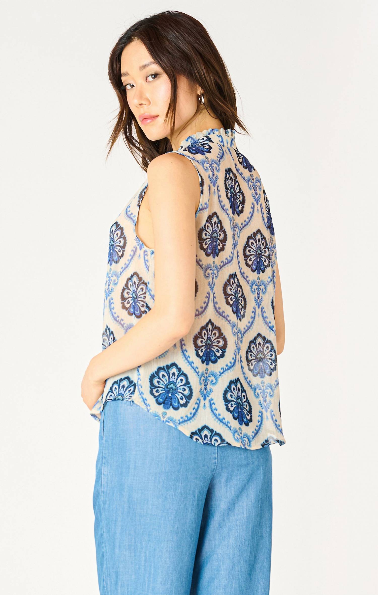 Dex Clothing - Medallion Sleeveless Blouse