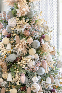 A & B Floral - Sparkle Finial Ornament - Set Of 6