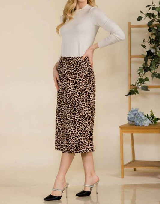 Celeste - Rowdie Animal Print Skirt