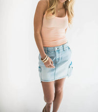 Falcon Park - Cargo Mini Skirt