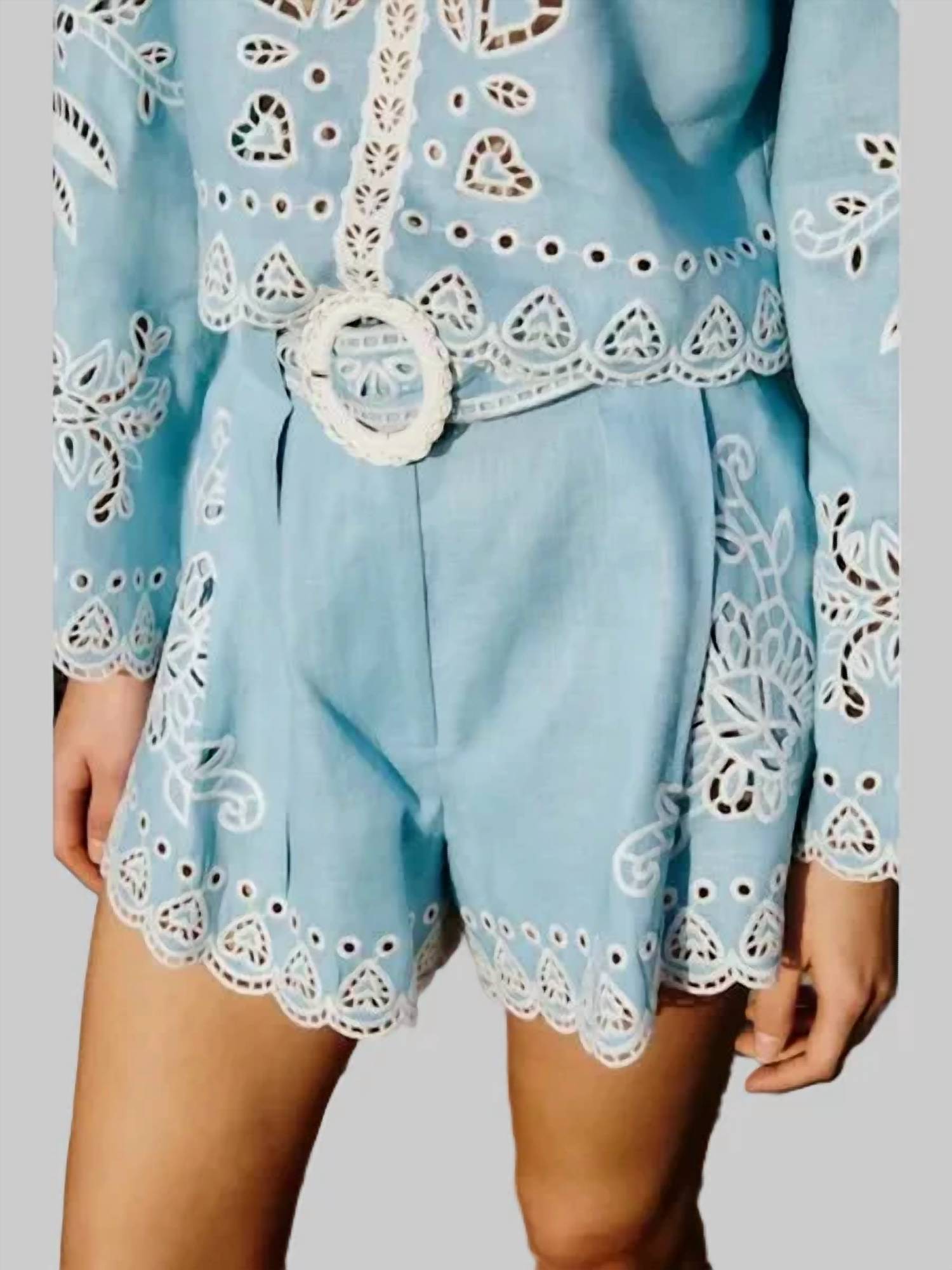 Farm Rio - Romantic Richelieu Shorts
