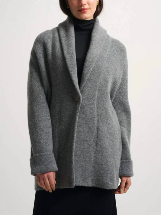 Brushed Lofty Blend Shawl Collar Coat