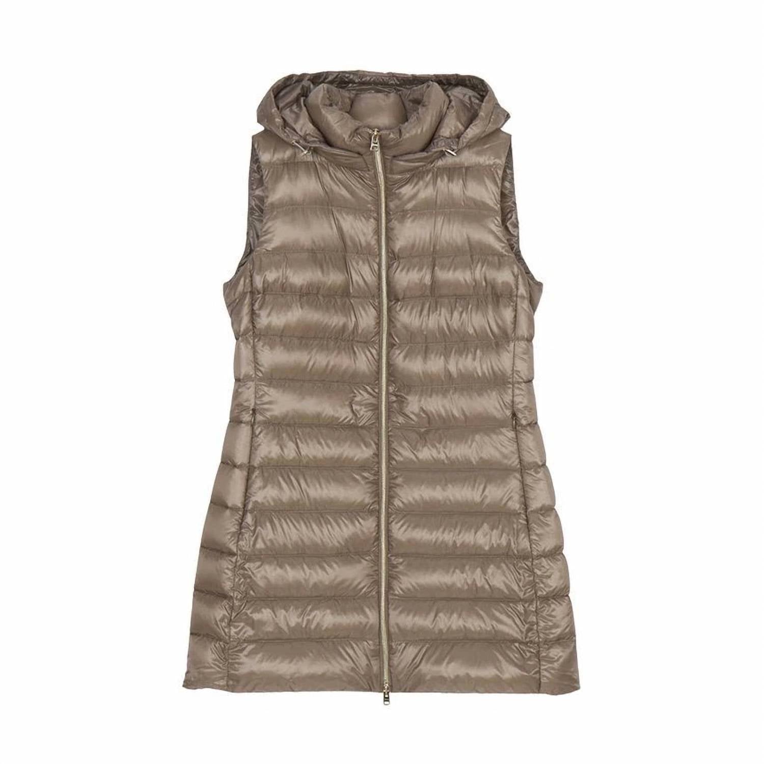 Herno Padded Puffer Vest in platinum - women's jacket - view 4