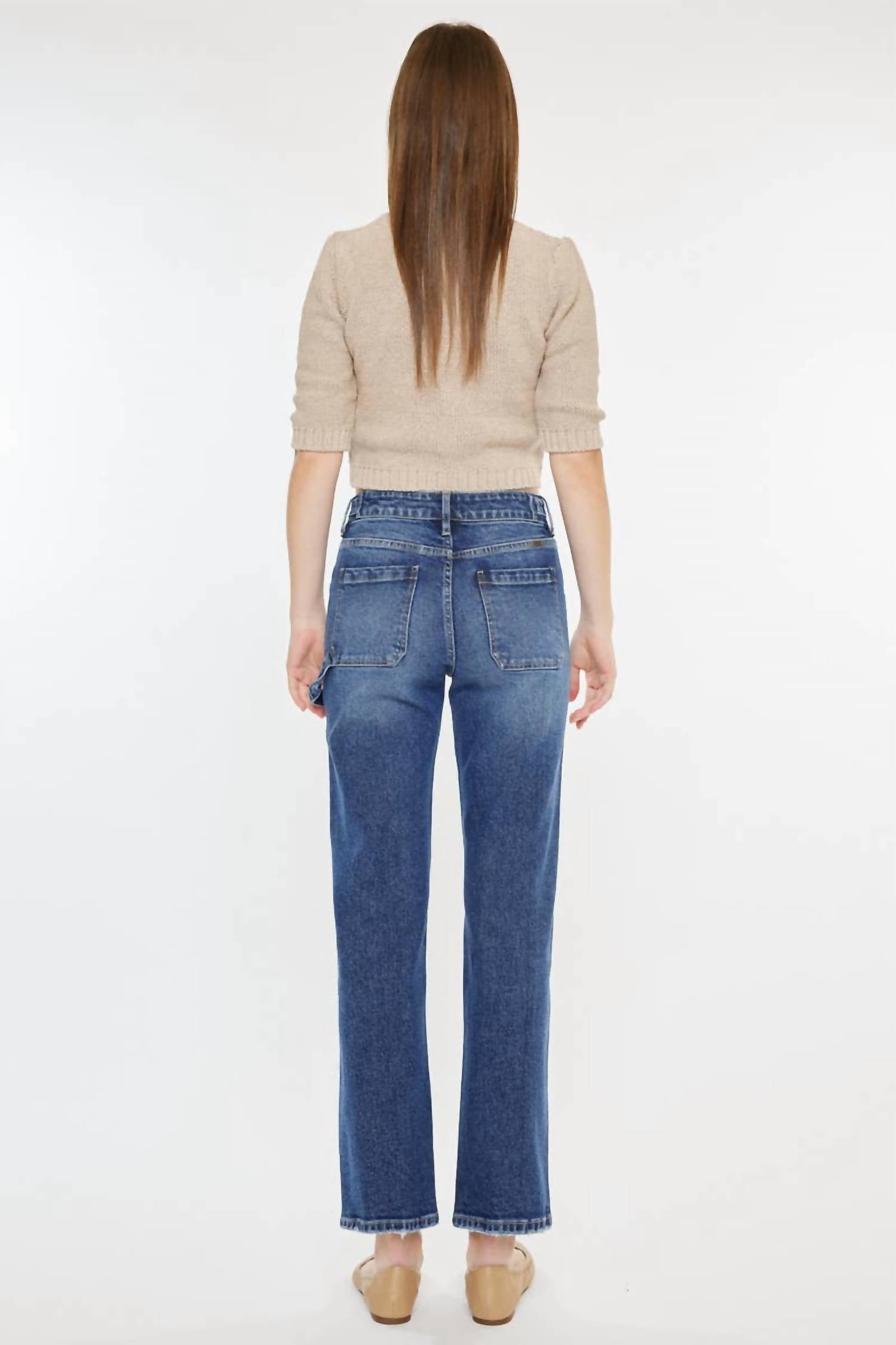 Kancan - High Rise True Straight Jeans