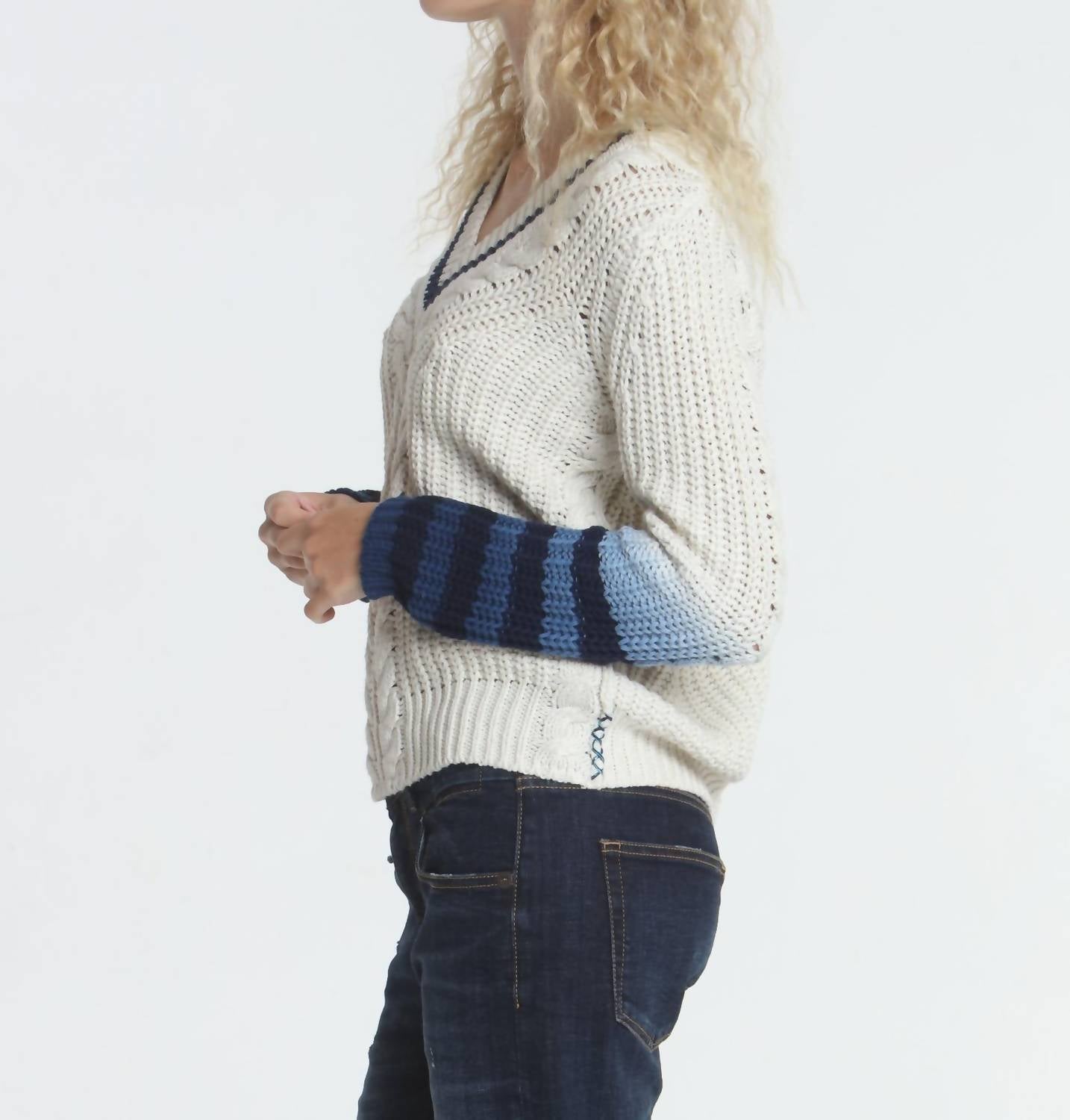Label+Thread - Dip Dyed Vee Sweater