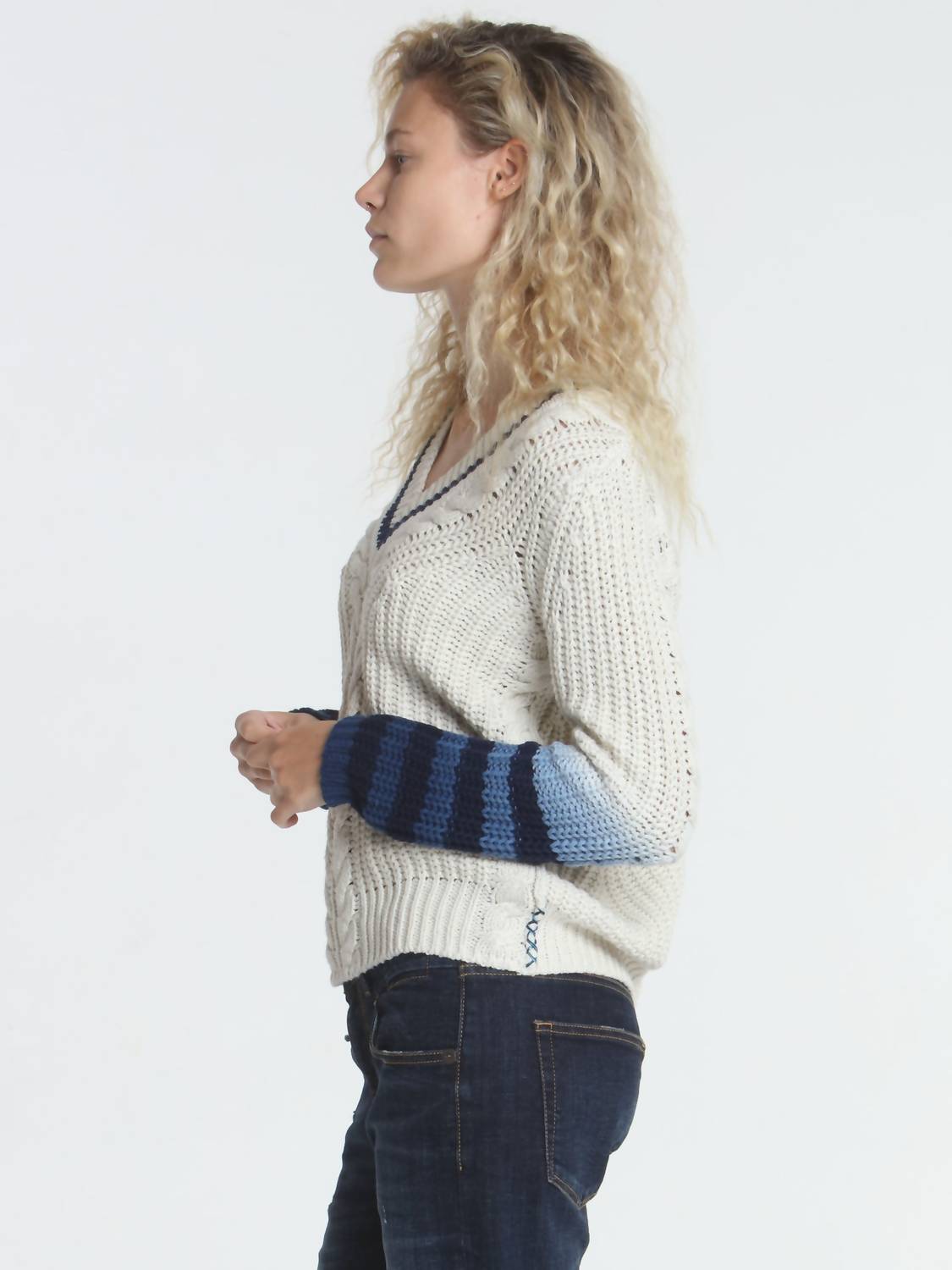 Label+Thread - Dip Dyed Vee Sweater