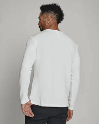 7Diamonds Men's Rev Long Sleeve Tee in natural - men's long sleeve top - alternate view