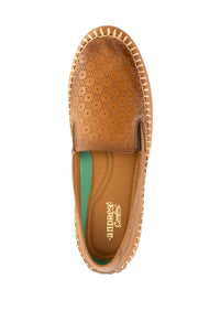 Andrea Women's Leather Flat Loafer in honey - women's flats - alternate view