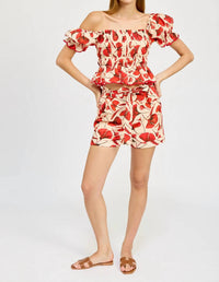 En Saison - JOSIE BELTED SHORTS