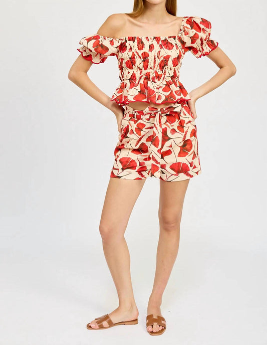 En Saison - JOSIE BELTED SHORTS