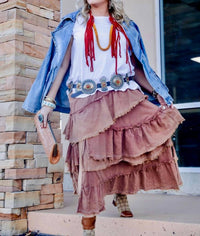 Blue Velvet - Lewellyn Layered Skirt
