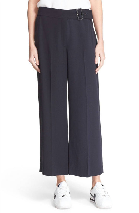 Women's Emily Gaucho Mid-Rise Belted Pants