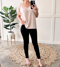Judy Blue - Distressed Hem Tummy Control Skinny Jeans