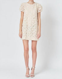Endless Rose - Pearl And Tulle Mini Dress