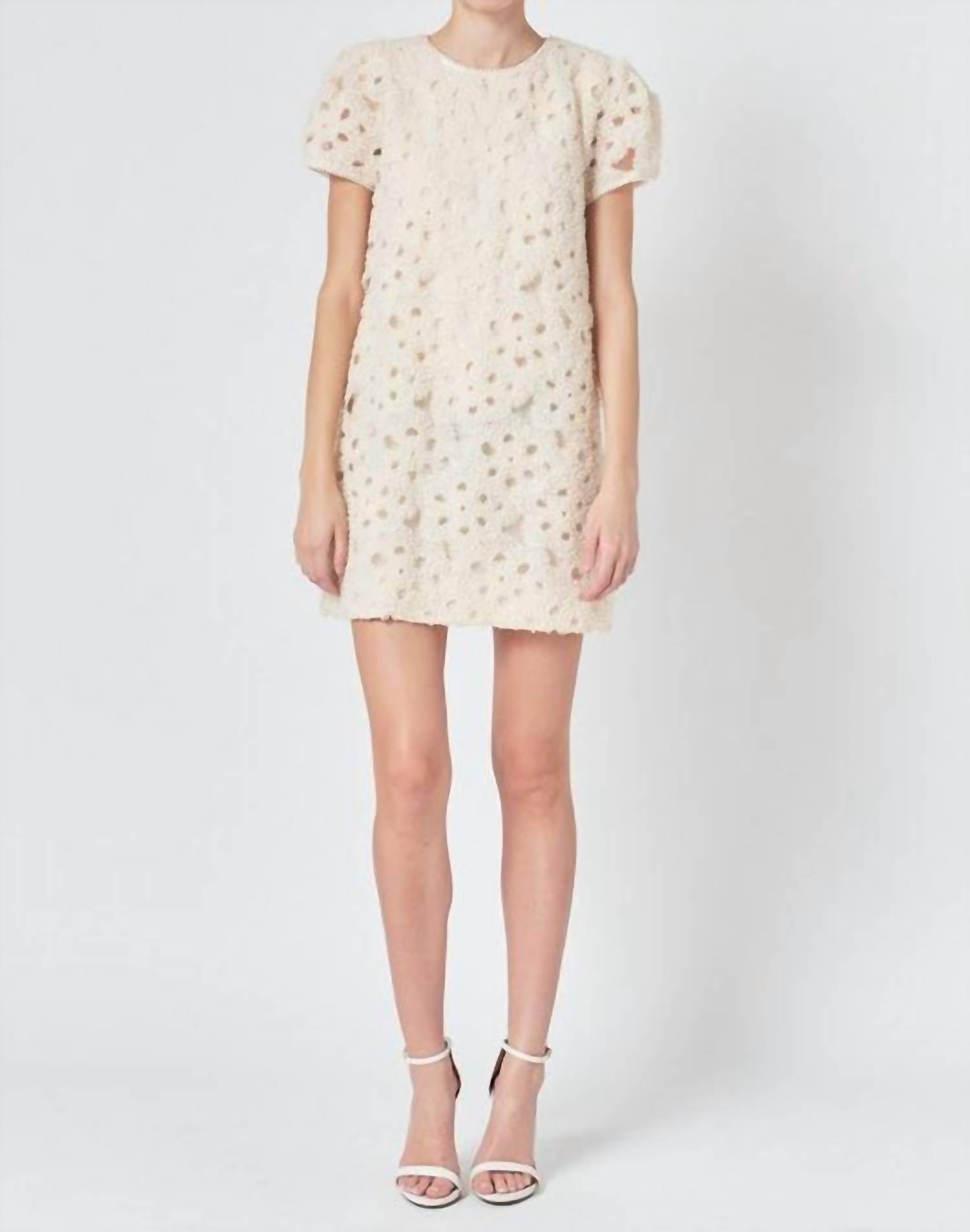 Endless Rose - Pearl And Tulle Mini Dress