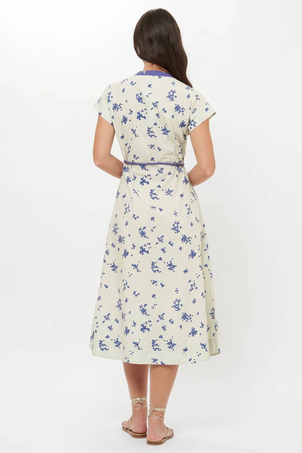 Oliphant - Cap Sleeve Shirt Midi Dress