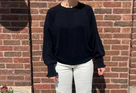 Repeat Cashmere - Cashmere Sweater With Crochet Details