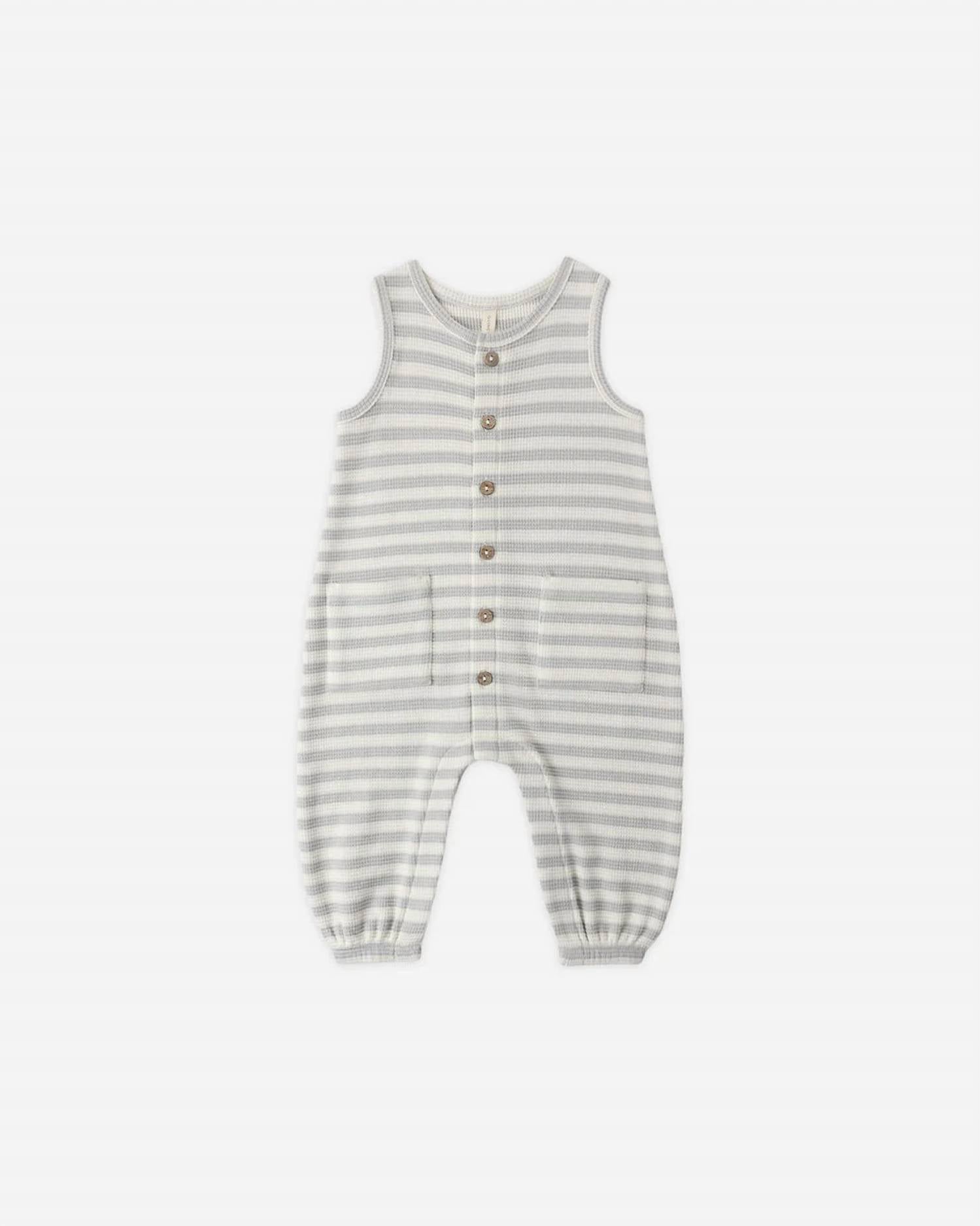 Quincy Mae - Kids Waffle Jumpsuit