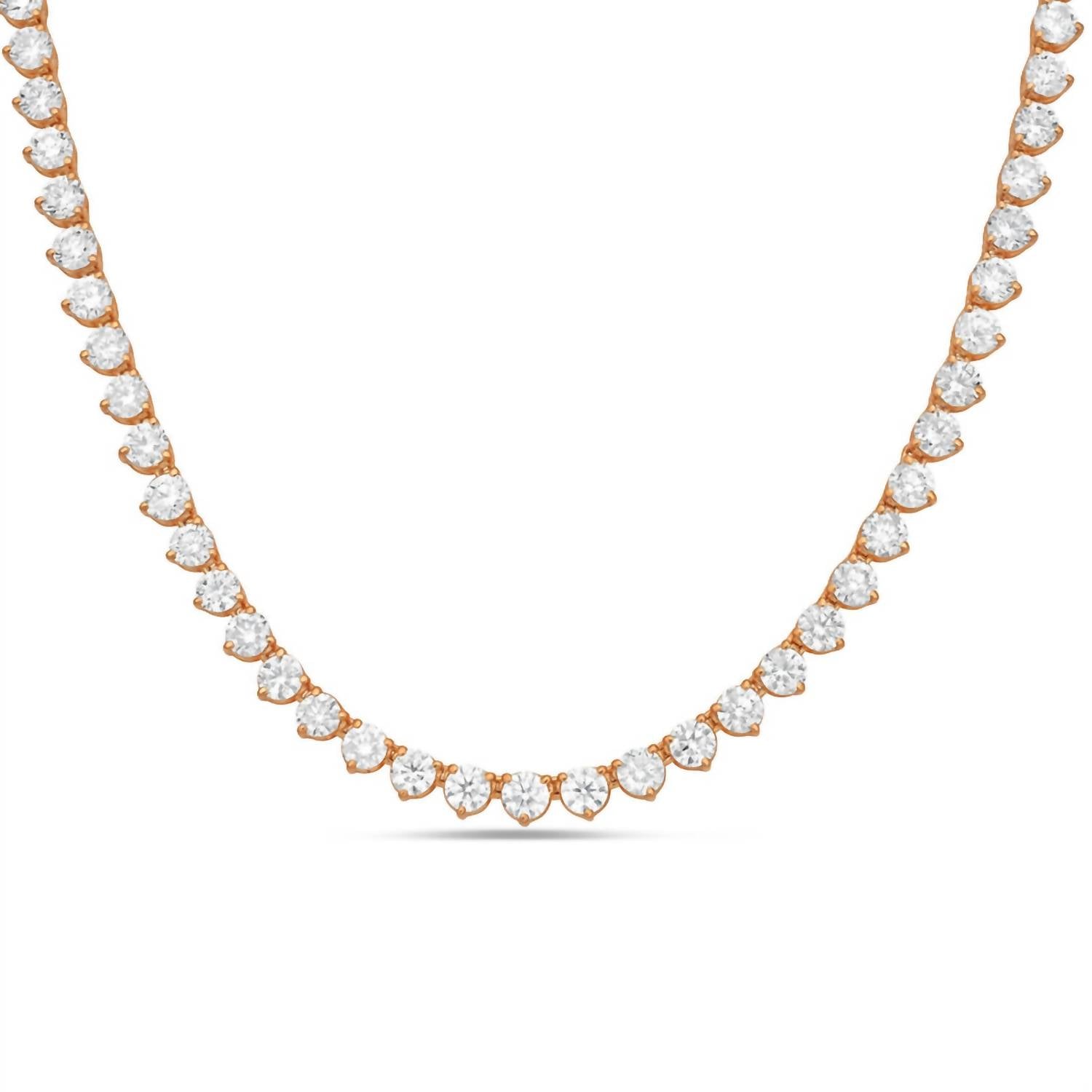 Diana M Jewels - Women's Round Lab-Grown Diamond Pendant Necklace (25.00 Ct) - Grand