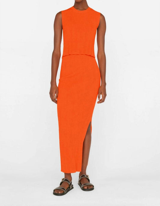 Frame - Mixed Rib Cutout Maxi Skirt