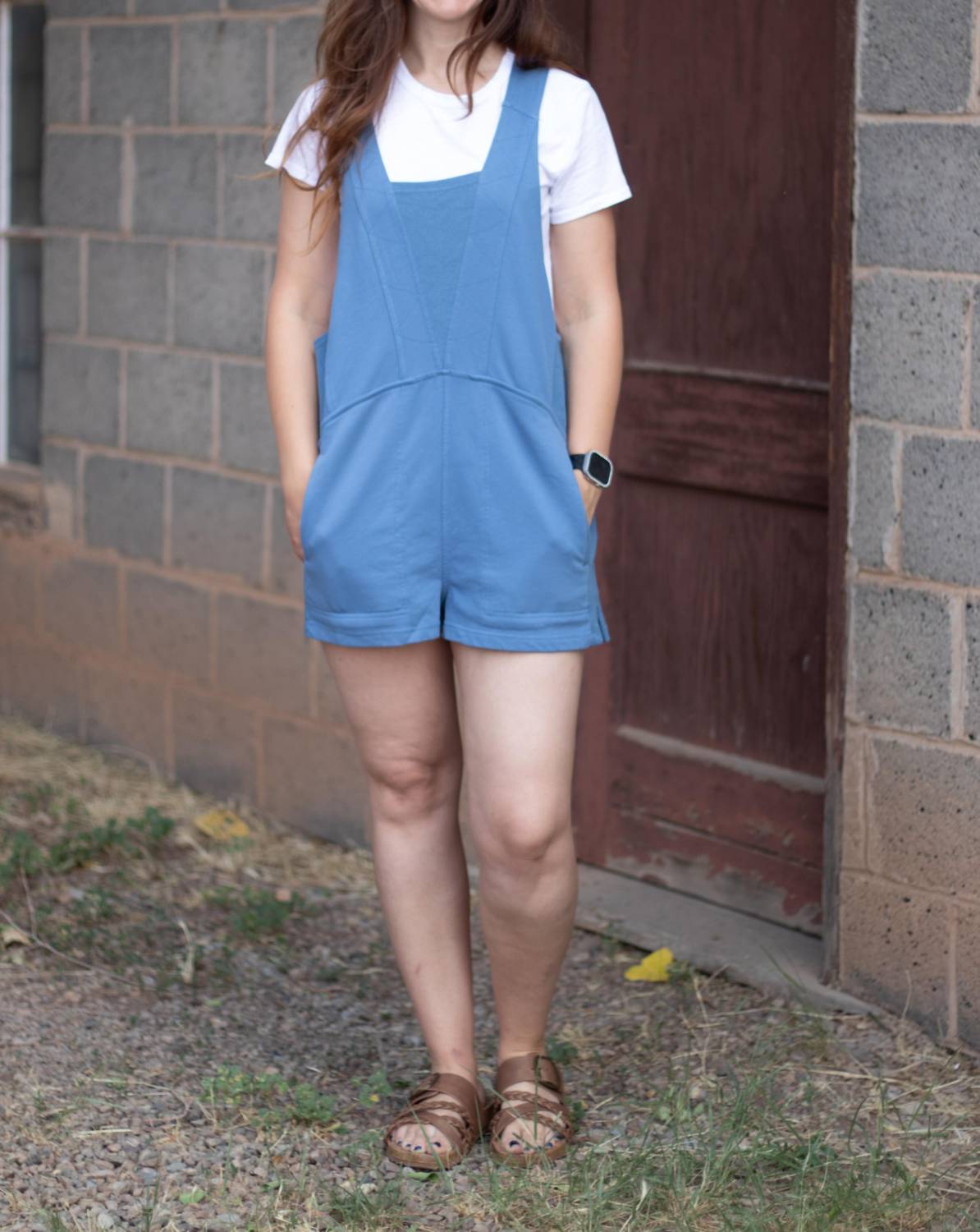 BLAKELEY Beach Please Romper in blue - women's pants