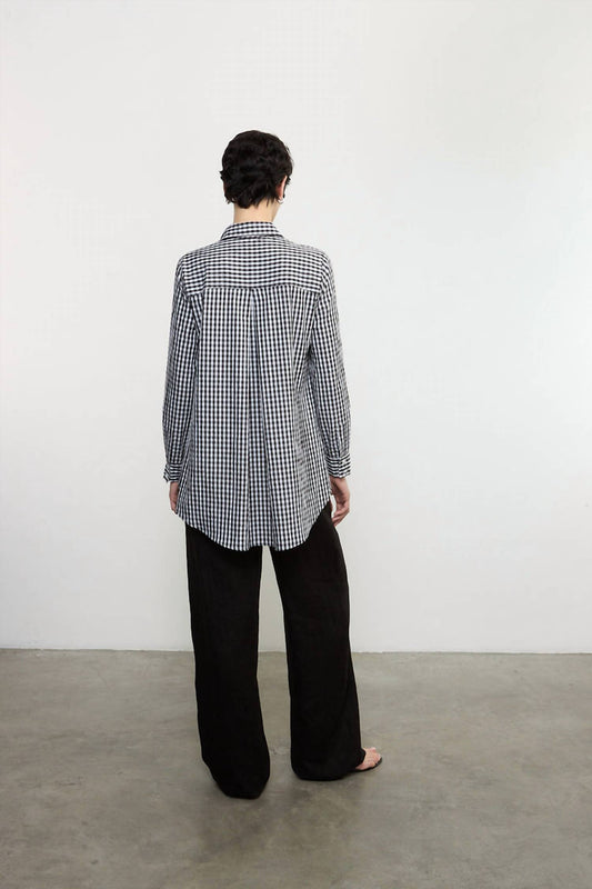 Enza Costa - Textured Gingham Shirt