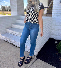 Kancan - Tessa High Rise Slim Straight Jeans