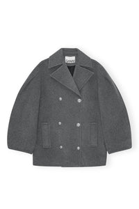 Ganni - Wool Midi Coat