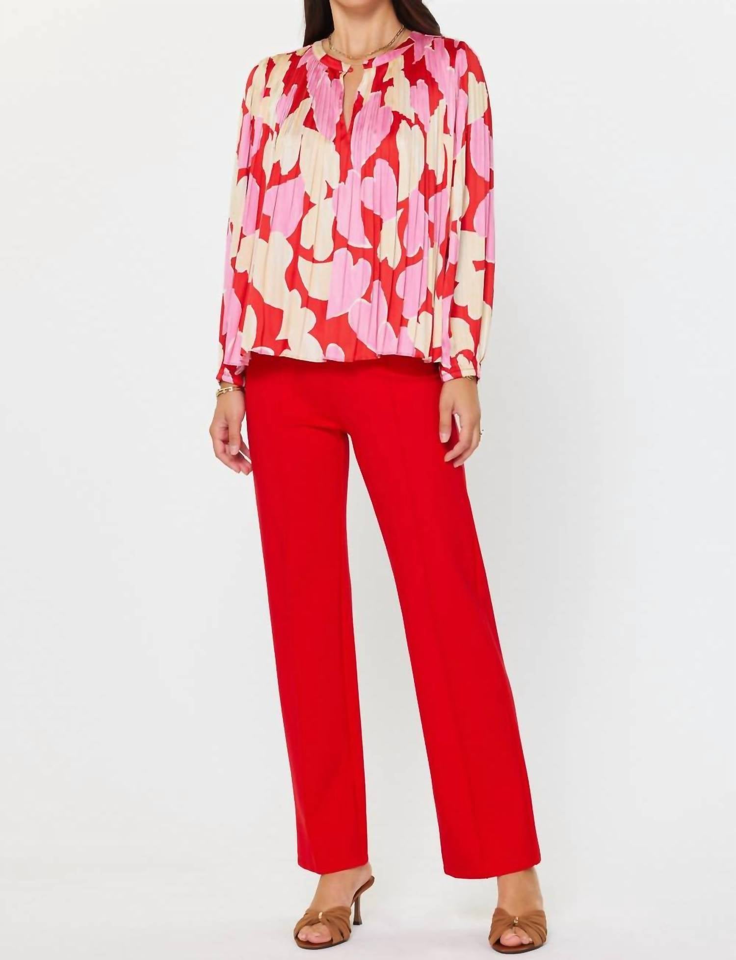 Nyland - Annalee Abstract Heart Printed Blouse