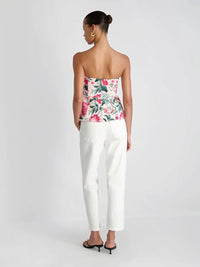 French Connection - York Satin Christa Fleur Strapless Top
