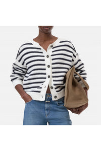 Closed - Striped Crew Cardigan