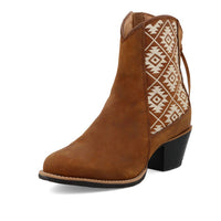 TWISTED X Women's Zip Fashion Bootie in brown - women's shoe