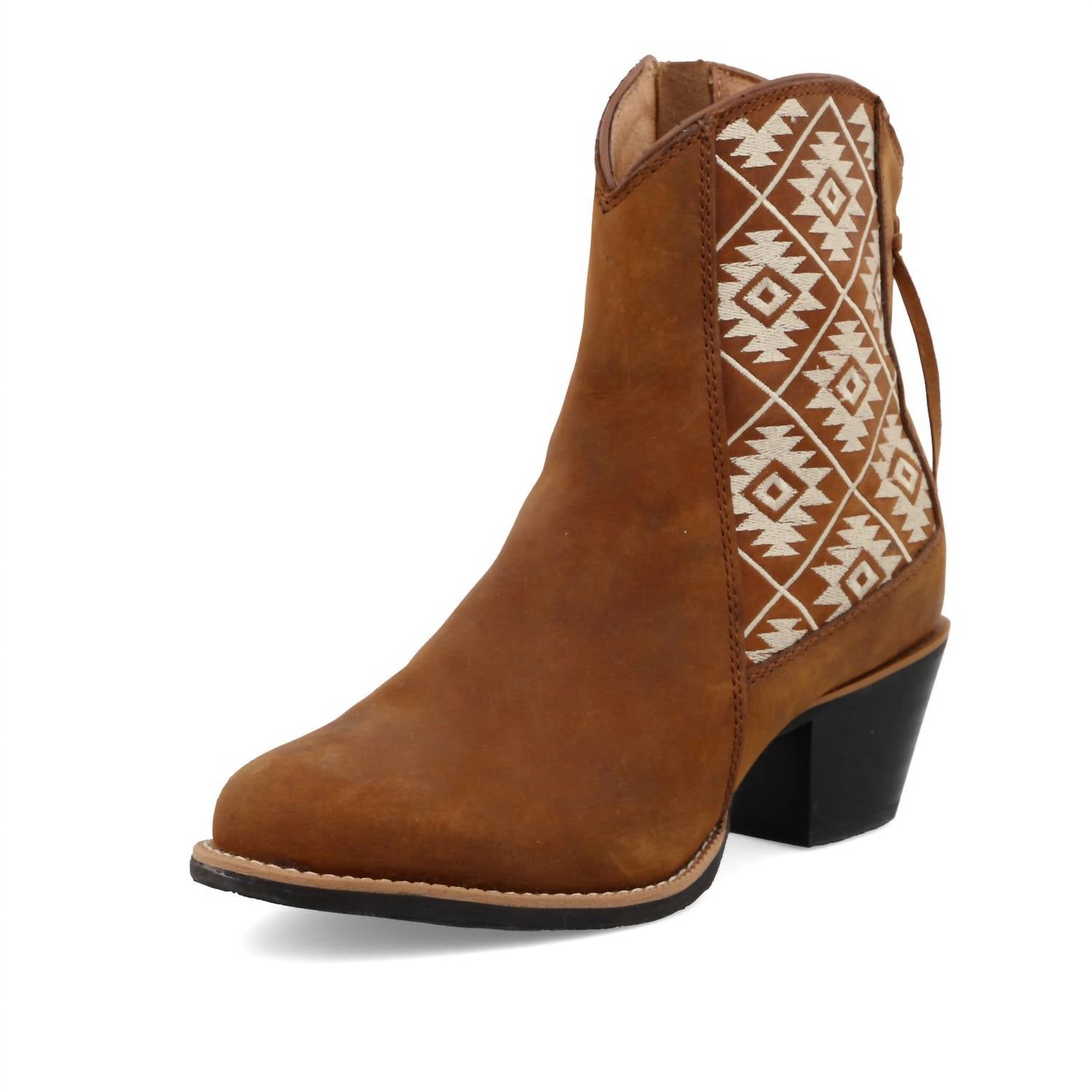 TWISTED X Women's Zip Fashion Bootie in brown - women's shoe