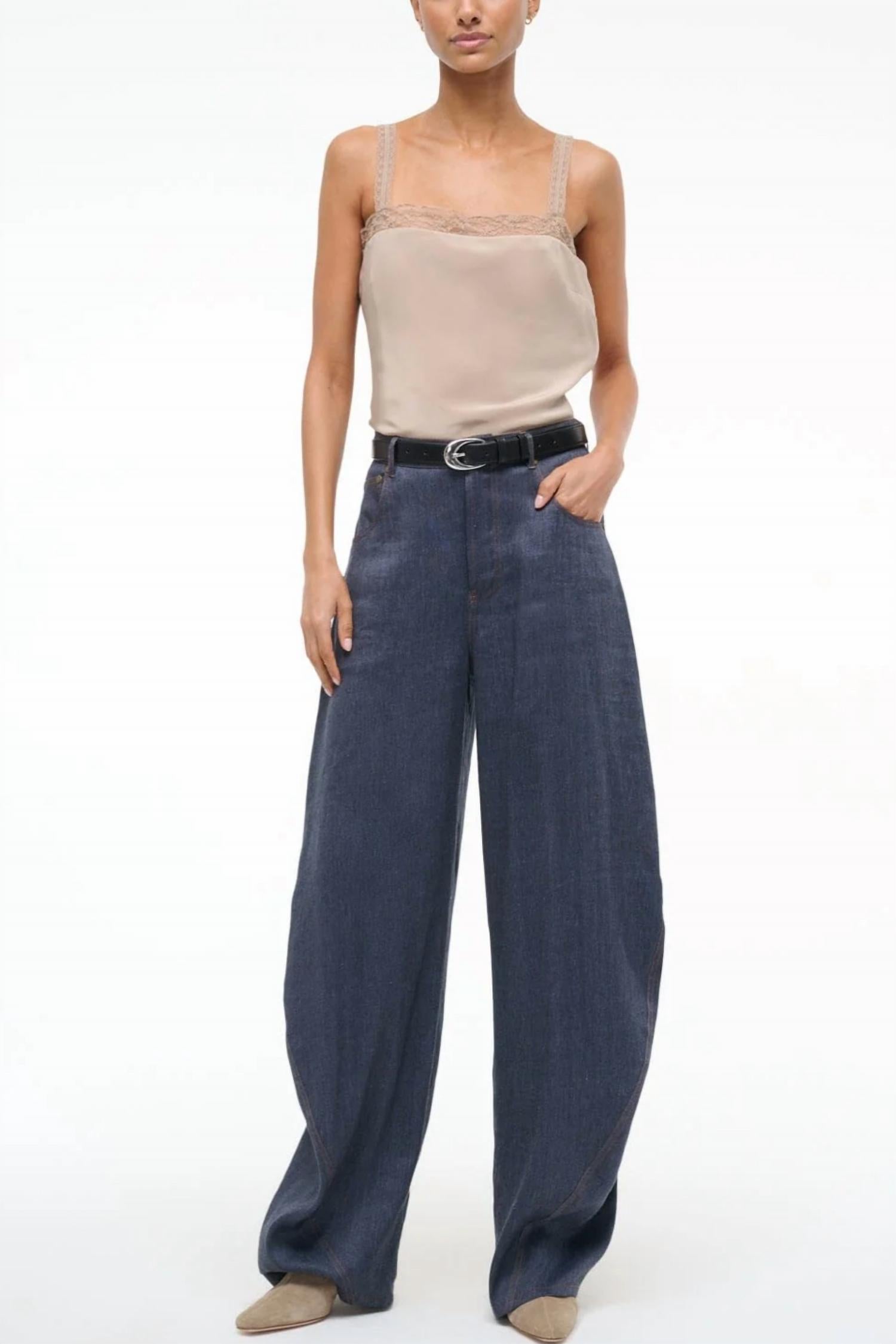 Staud - Harrison Barrel-leg Pant