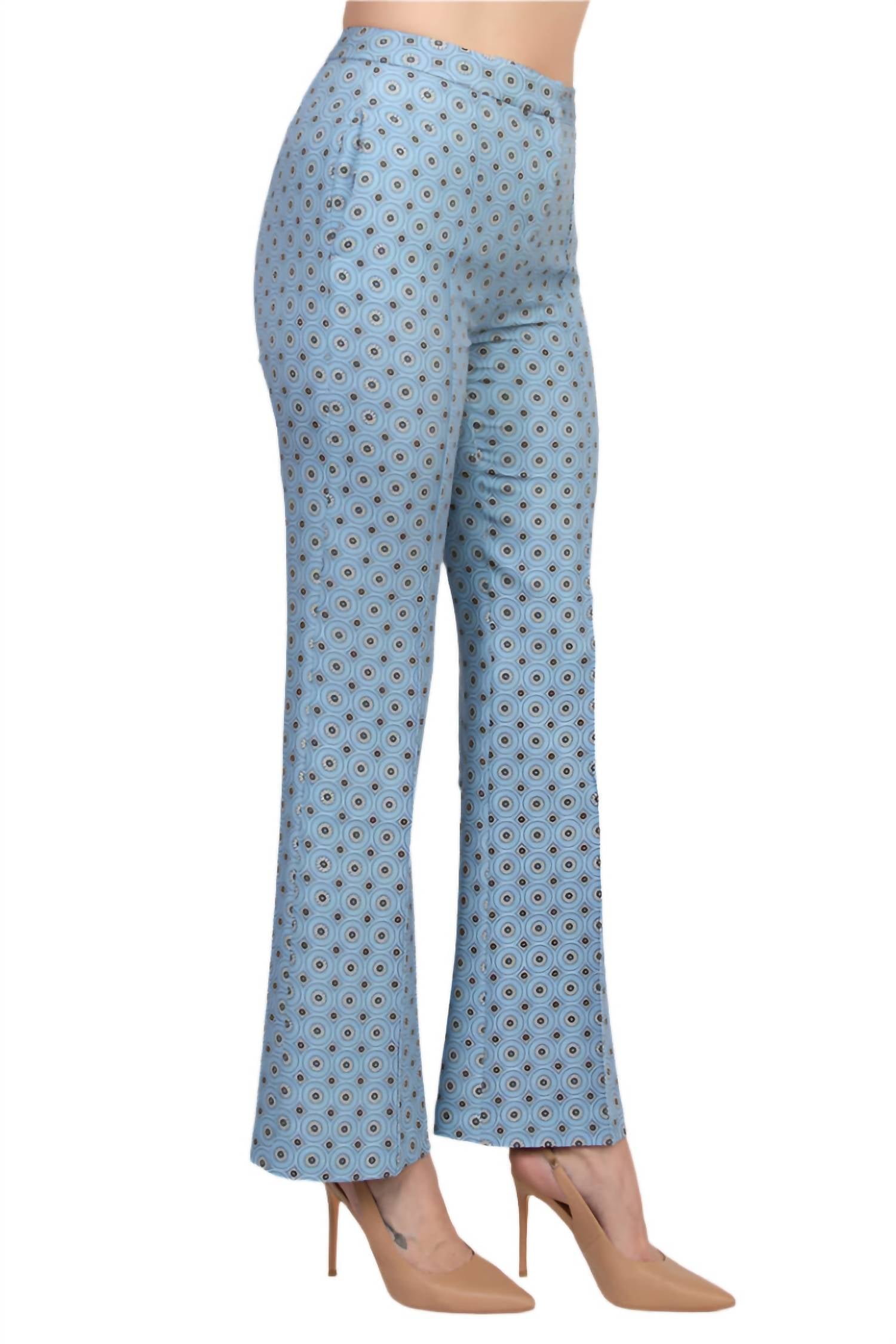 Elie Tahari - Women's Camryn Floral Side Seam Pockets Banded Waist Pants