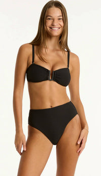 Sea Level Australia - Spinnaker Retro High Waisted Bikini Bottom Pant
