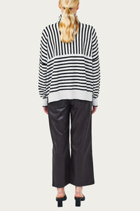 SAGE FUNNEL NECK SWEATER