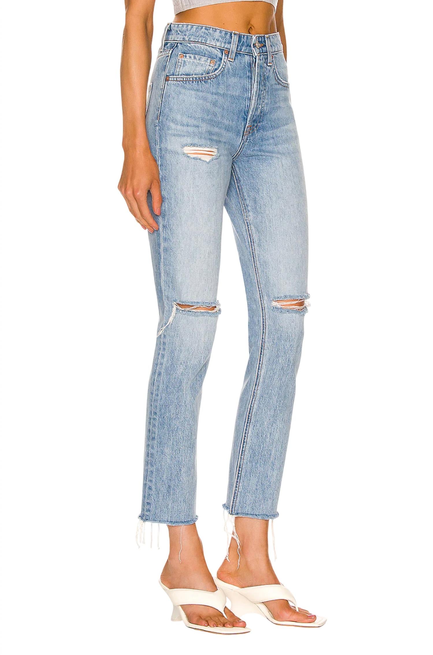 Grlfrnd - Karolina High Rise Straigh Crop Jeans