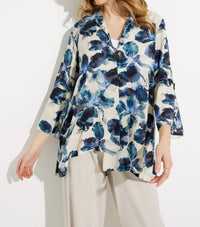 Joseph Ribkoff - Floral Linen Shirt