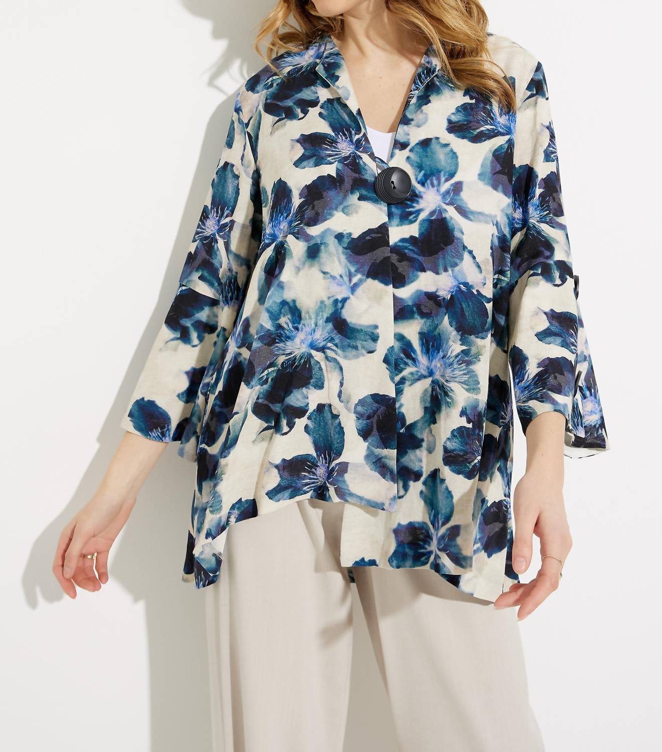 Joseph Ribkoff - Floral Linen Shirt