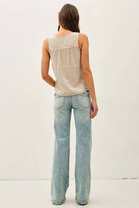 Be Cool - Victoria Linen Blend Tank Top