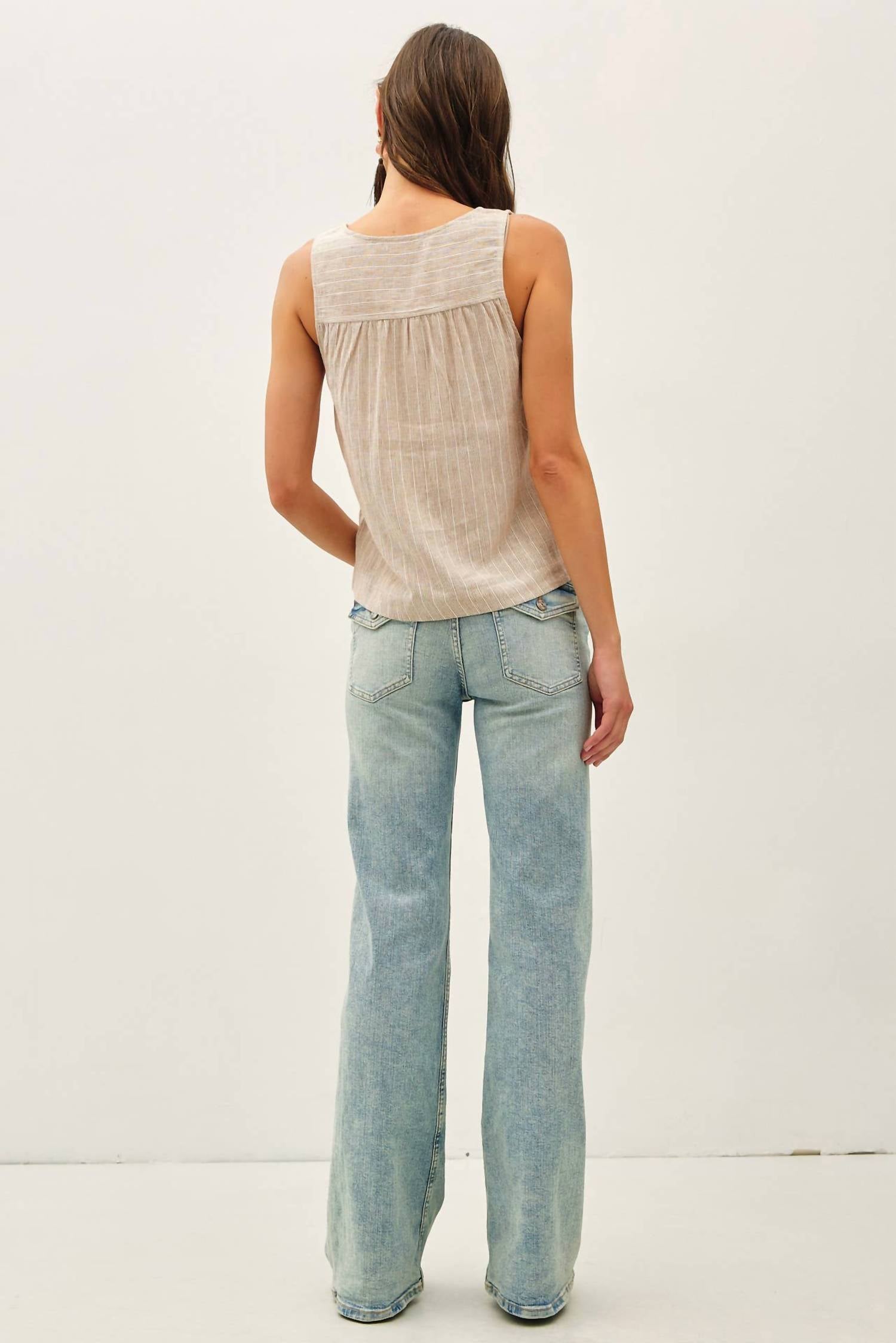 Be Cool - Victoria Linen Blend Tank Top