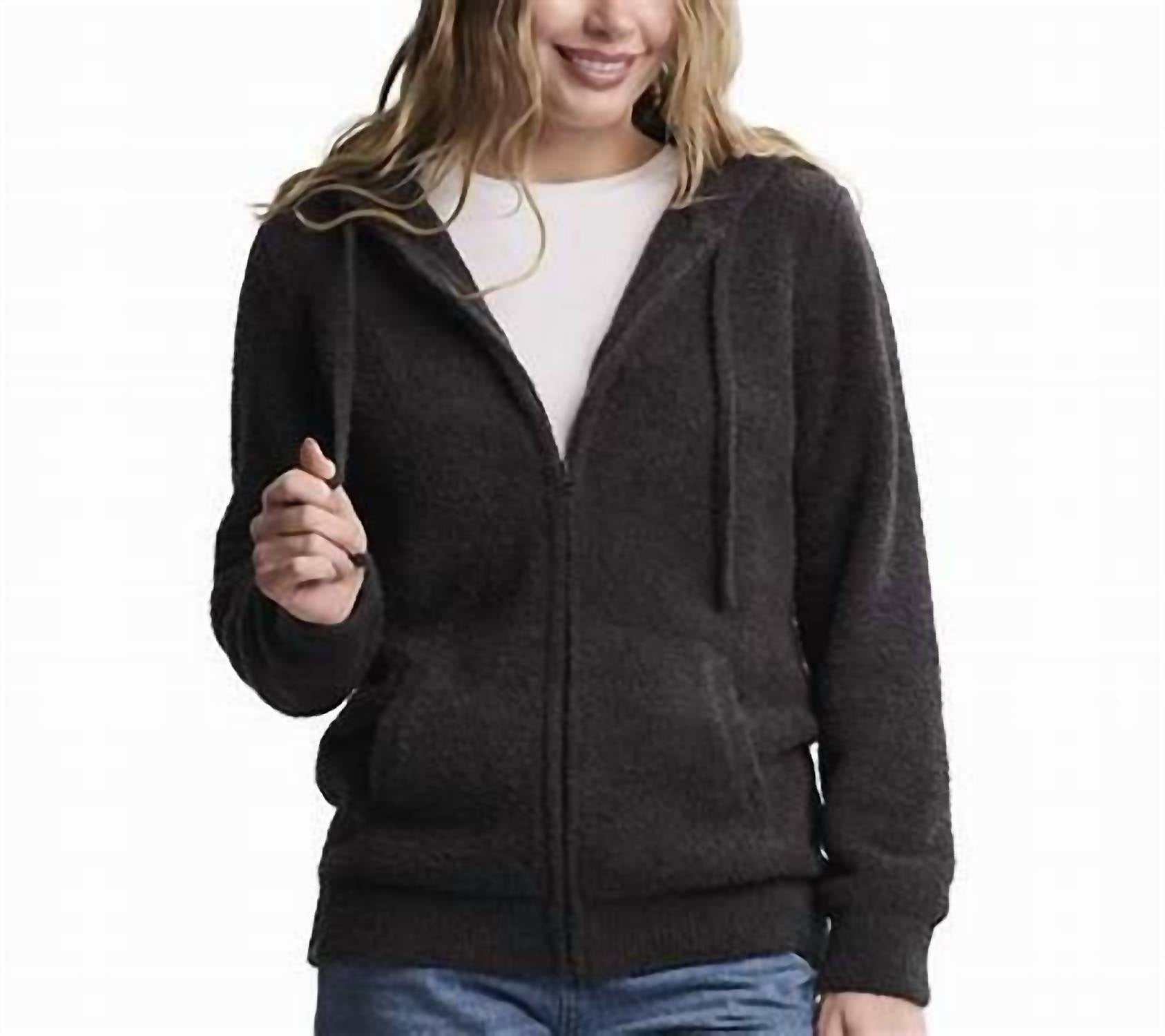 Barefoot Dreams - Unisex - Cozychic Skull & Bones Zip Up Hoodie